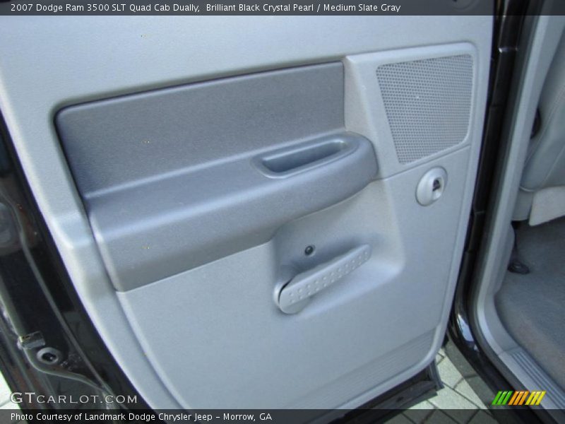 Brilliant Black Crystal Pearl / Medium Slate Gray 2007 Dodge Ram 3500 SLT Quad Cab Dually