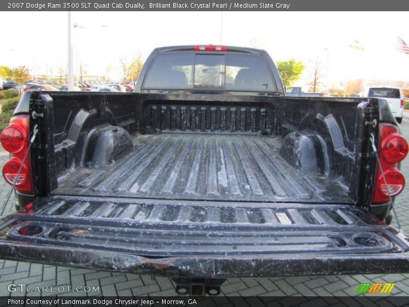 Brilliant Black Crystal Pearl / Medium Slate Gray 2007 Dodge Ram 3500 SLT Quad Cab Dually