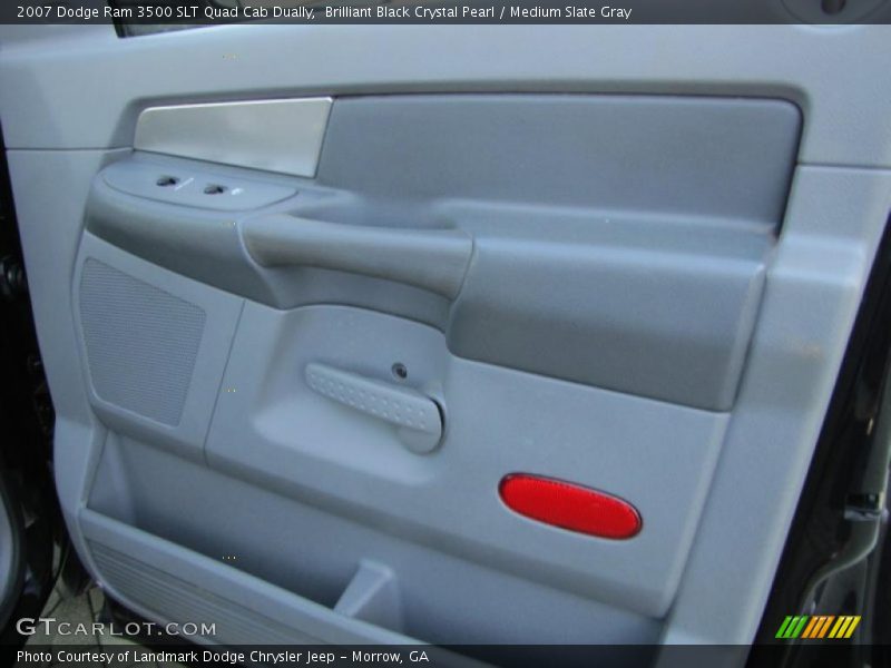 Brilliant Black Crystal Pearl / Medium Slate Gray 2007 Dodge Ram 3500 SLT Quad Cab Dually