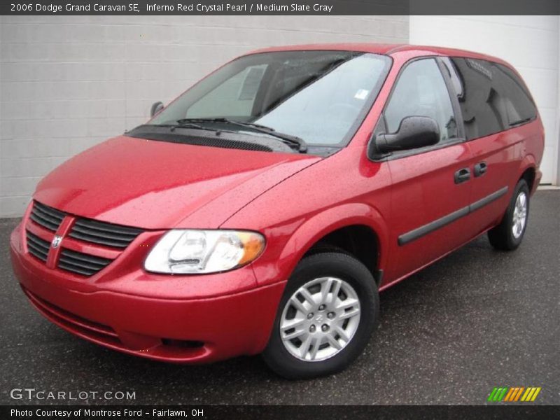 Inferno Red Crystal Pearl / Medium Slate Gray 2006 Dodge Grand Caravan SE