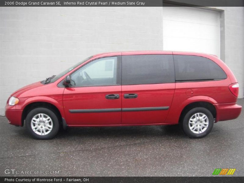 Inferno Red Crystal Pearl / Medium Slate Gray 2006 Dodge Grand Caravan SE