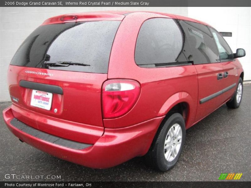 Inferno Red Crystal Pearl / Medium Slate Gray 2006 Dodge Grand Caravan SE