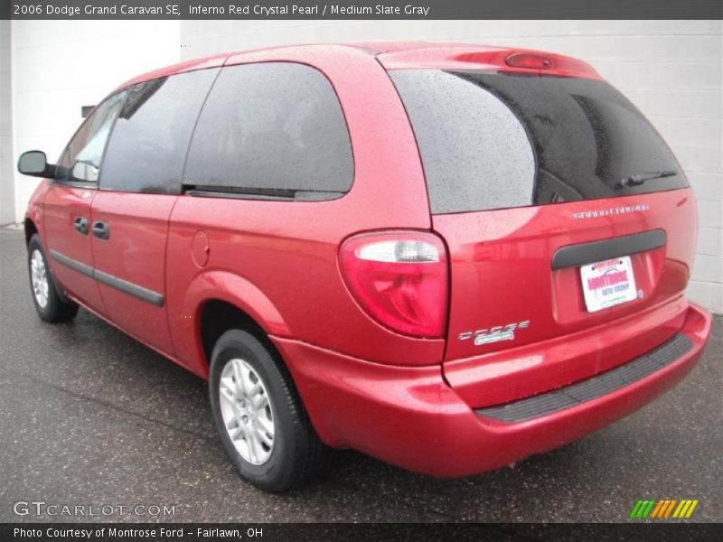 Inferno Red Crystal Pearl / Medium Slate Gray 2006 Dodge Grand Caravan SE