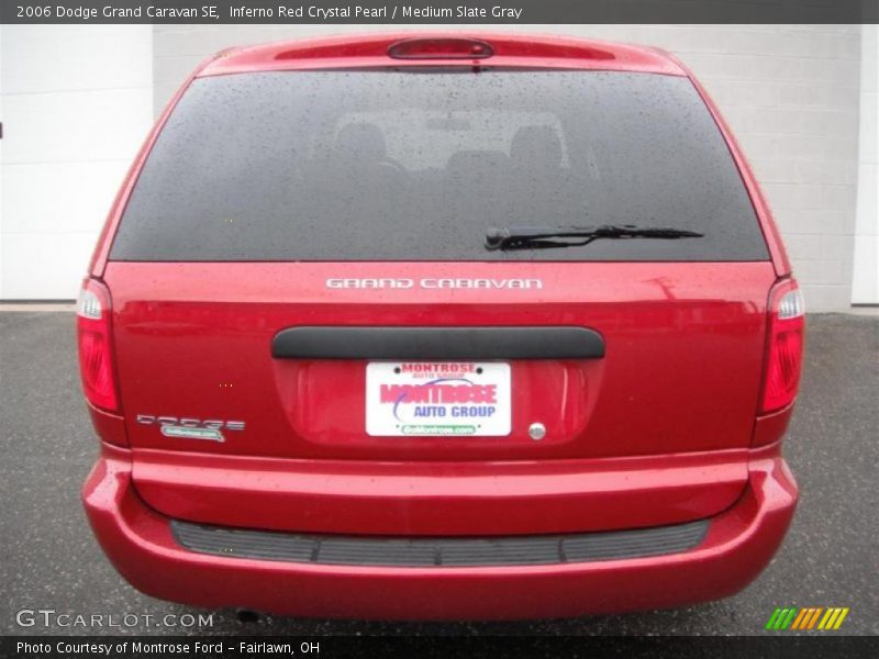 Inferno Red Crystal Pearl / Medium Slate Gray 2006 Dodge Grand Caravan SE