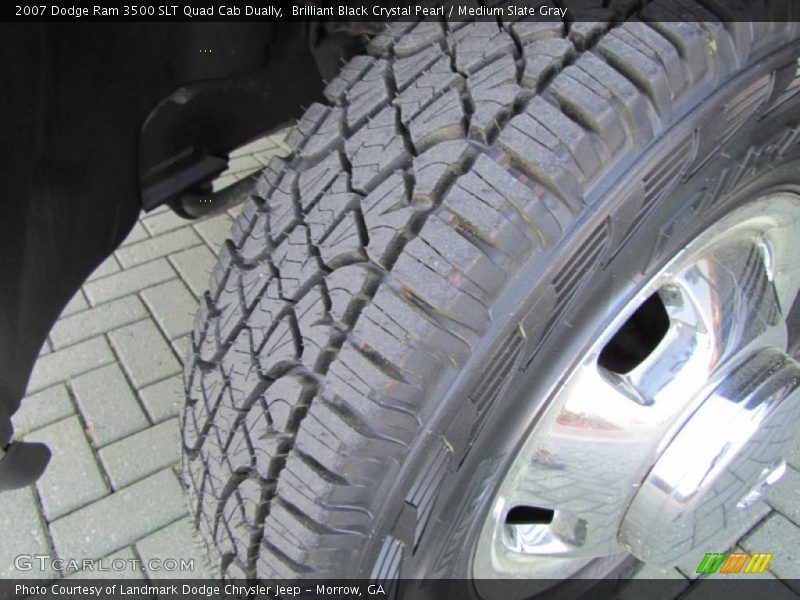 Brilliant Black Crystal Pearl / Medium Slate Gray 2007 Dodge Ram 3500 SLT Quad Cab Dually