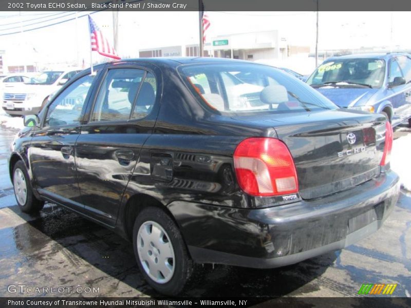 Black Sand Pearl / Shadow Gray 2002 Toyota ECHO Sedan