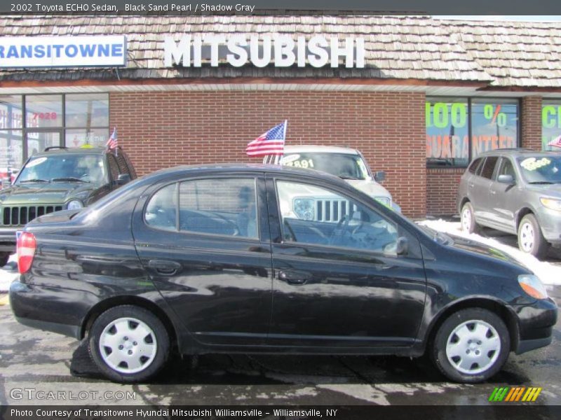 Black Sand Pearl / Shadow Gray 2002 Toyota ECHO Sedan