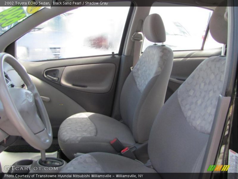 Black Sand Pearl / Shadow Gray 2002 Toyota ECHO Sedan