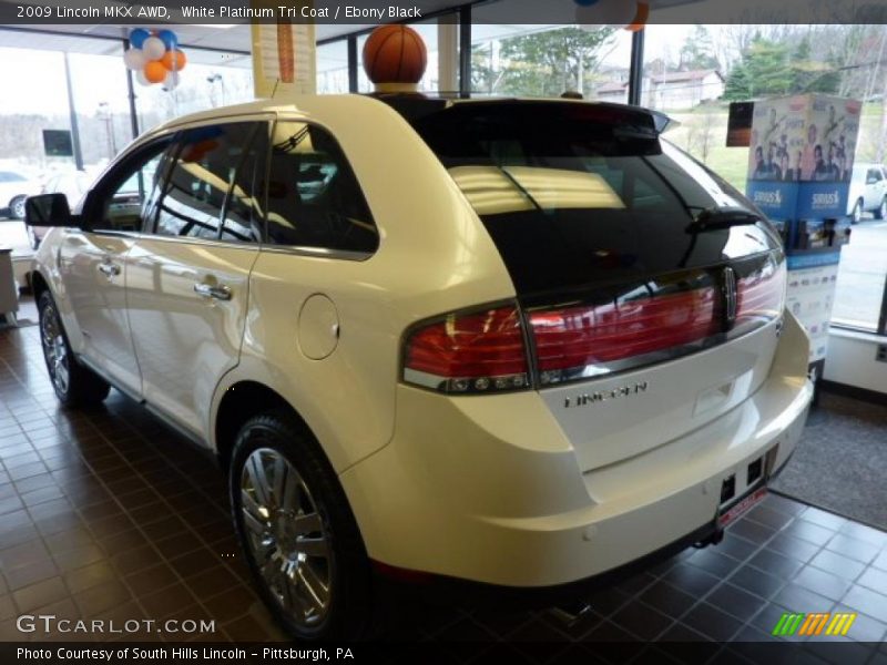 White Platinum Tri Coat / Ebony Black 2009 Lincoln MKX AWD