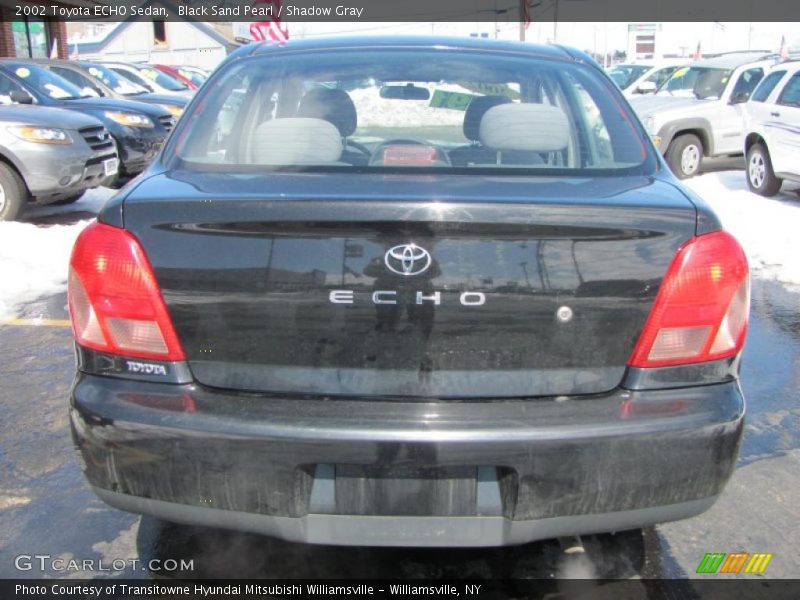 Black Sand Pearl / Shadow Gray 2002 Toyota ECHO Sedan