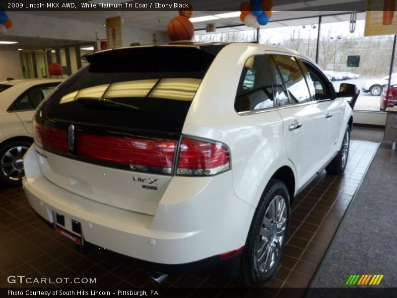 White Platinum Tri Coat / Ebony Black 2009 Lincoln MKX AWD