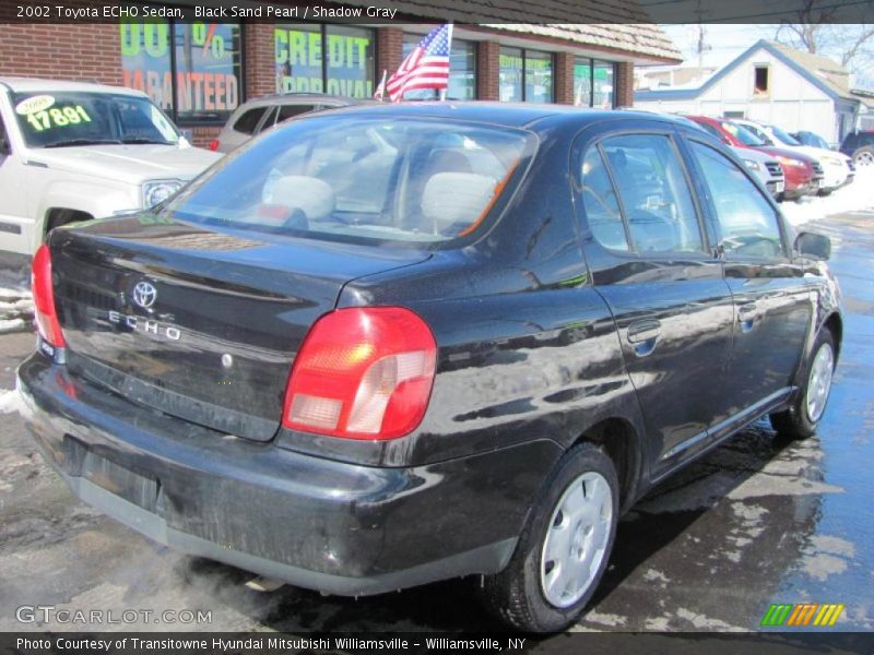 Black Sand Pearl / Shadow Gray 2002 Toyota ECHO Sedan