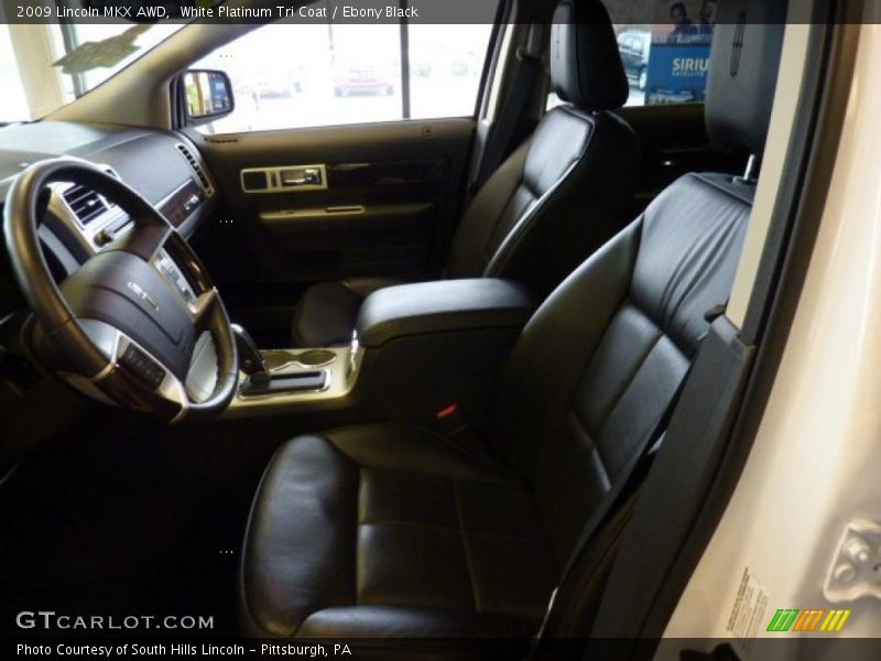 White Platinum Tri Coat / Ebony Black 2009 Lincoln MKX AWD