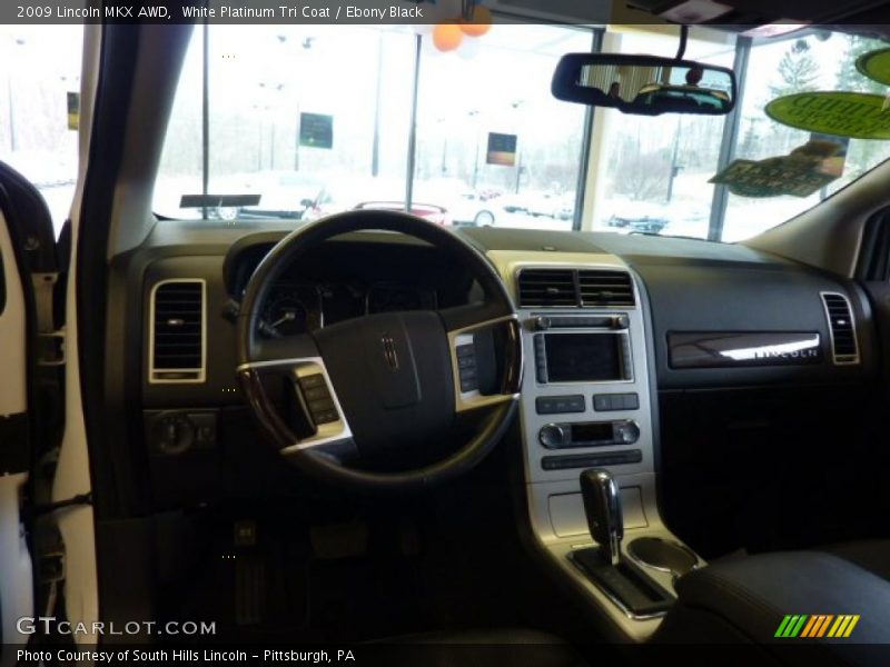 White Platinum Tri Coat / Ebony Black 2009 Lincoln MKX AWD