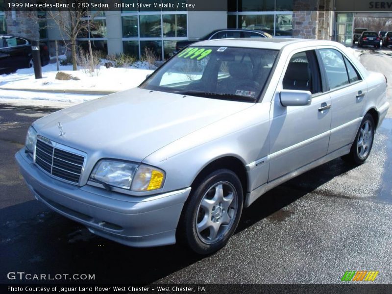 Brilliant Silver Metallic / Grey 1999 Mercedes-Benz C 280 Sedan