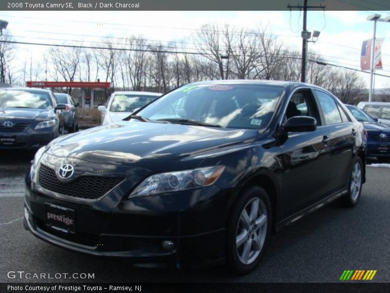 Black / Dark Charcoal 2008 Toyota Camry SE
