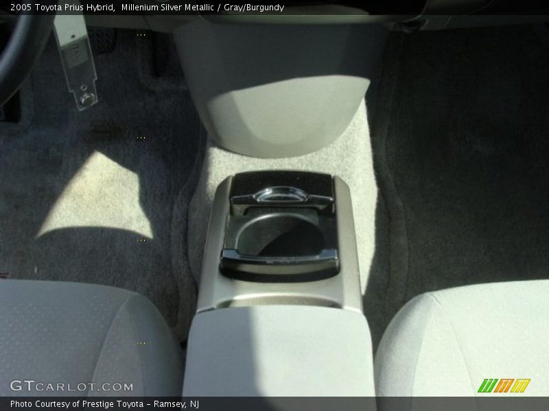 Millenium Silver Metallic / Gray/Burgundy 2005 Toyota Prius Hybrid