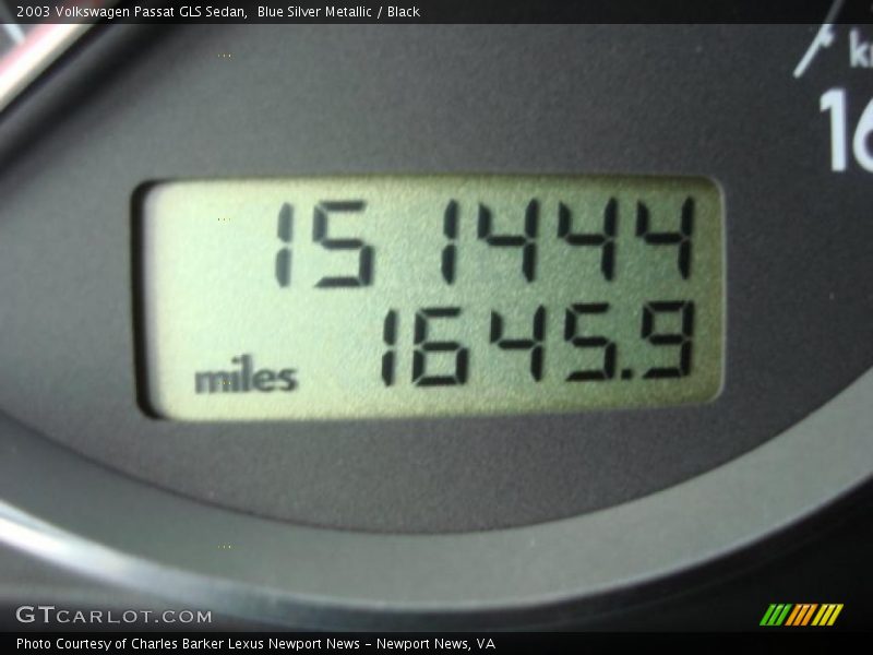 Blue Silver Metallic / Black 2003 Volkswagen Passat GLS Sedan