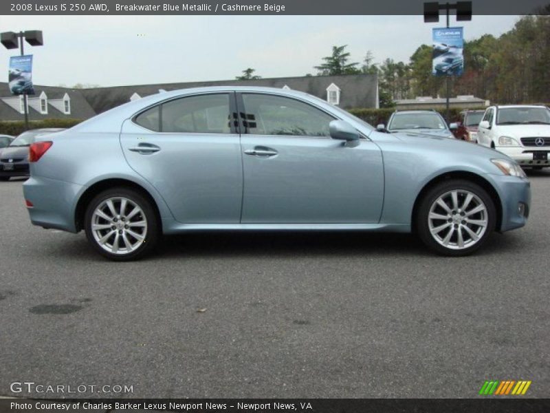 Breakwater Blue Metallic / Cashmere Beige 2008 Lexus IS 250 AWD