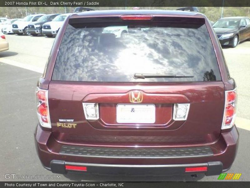 Dark Cherry Pearl / Saddle 2007 Honda Pilot EX-L