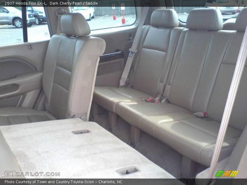 Dark Cherry Pearl / Saddle 2007 Honda Pilot EX-L
