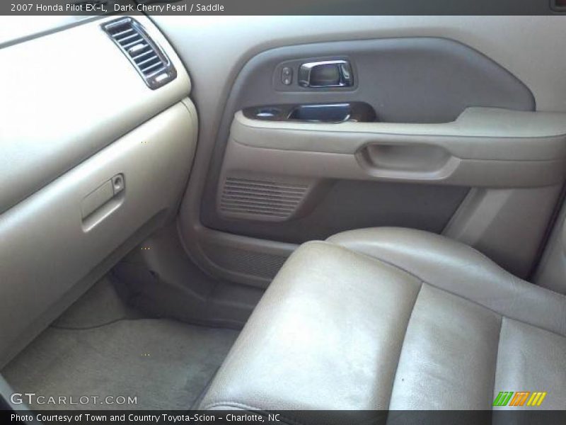 Dark Cherry Pearl / Saddle 2007 Honda Pilot EX-L