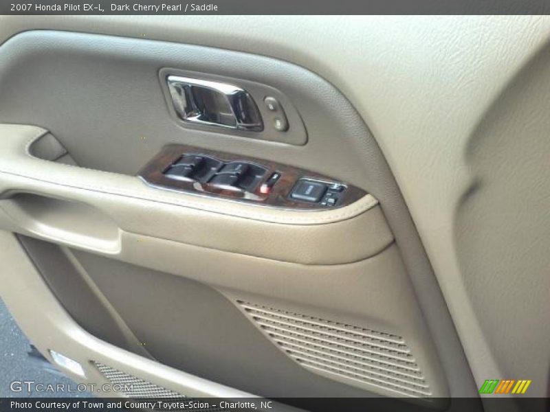 Dark Cherry Pearl / Saddle 2007 Honda Pilot EX-L