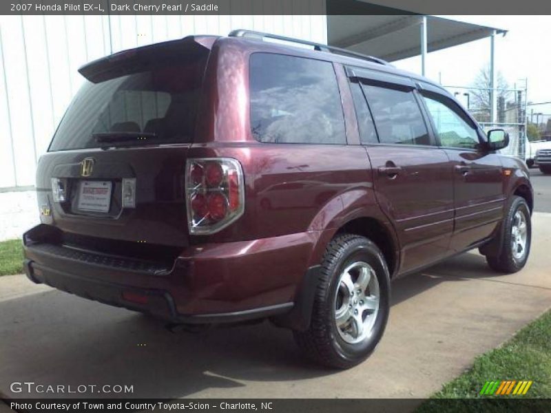 Dark Cherry Pearl / Saddle 2007 Honda Pilot EX-L