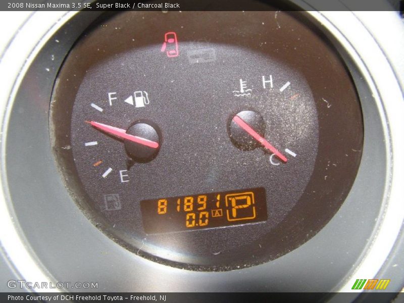 Super Black / Charcoal Black 2008 Nissan Maxima 3.5 SE
