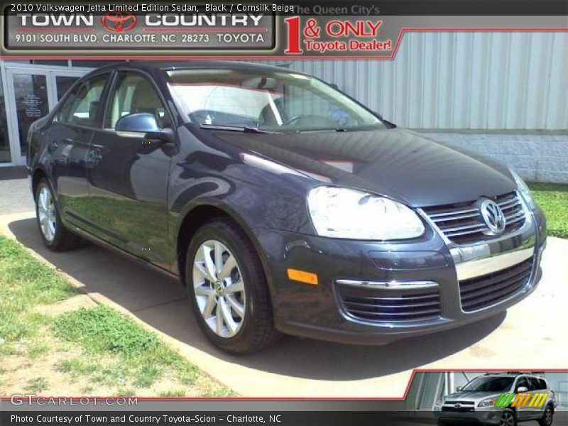 Black / Cornsilk Beige 2010 Volkswagen Jetta Limited Edition Sedan