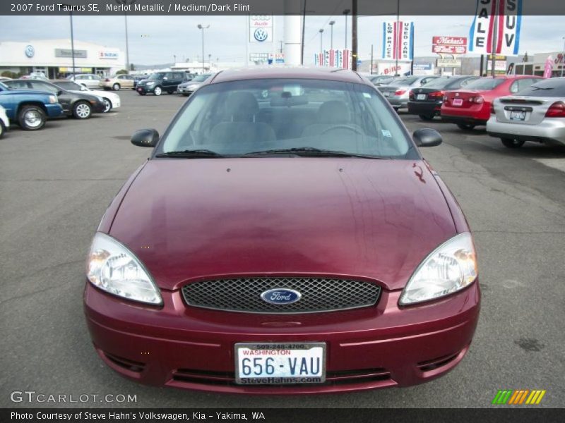 Merlot Metallic / Medium/Dark Flint 2007 Ford Taurus SE