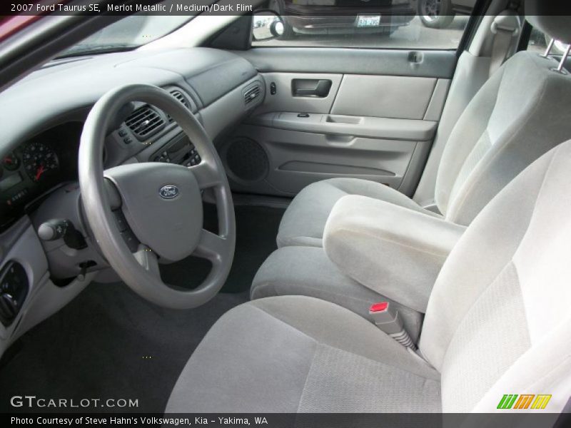 Merlot Metallic / Medium/Dark Flint 2007 Ford Taurus SE