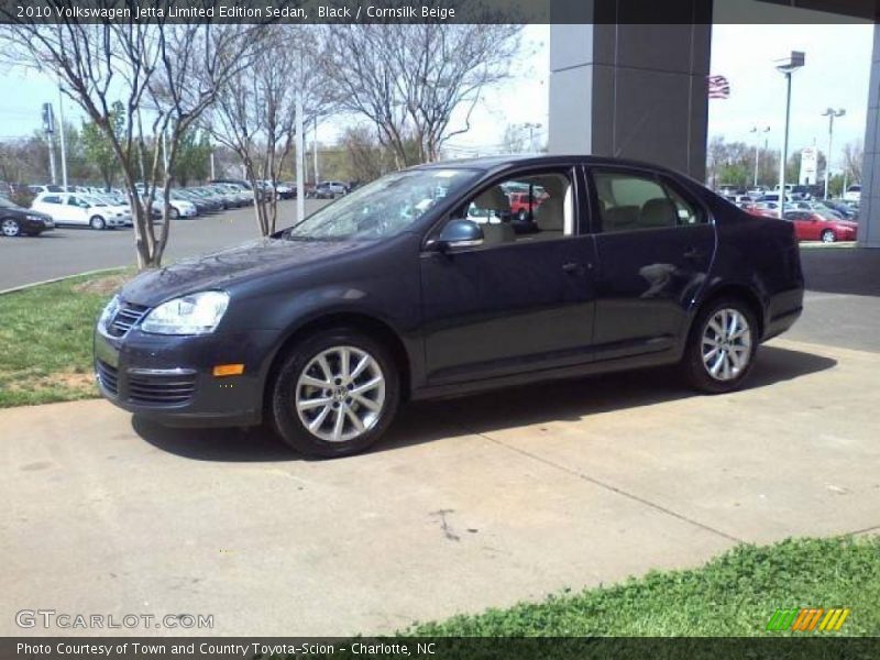 Black / Cornsilk Beige 2010 Volkswagen Jetta Limited Edition Sedan