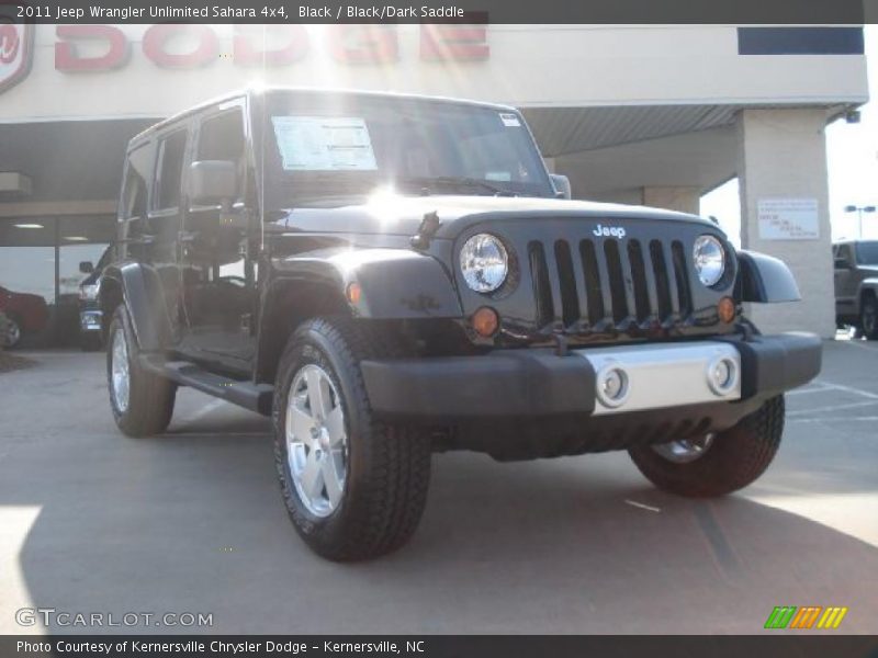 Black / Black/Dark Saddle 2011 Jeep Wrangler Unlimited Sahara 4x4