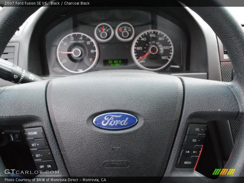 Black / Charcoal Black 2007 Ford Fusion SE V6