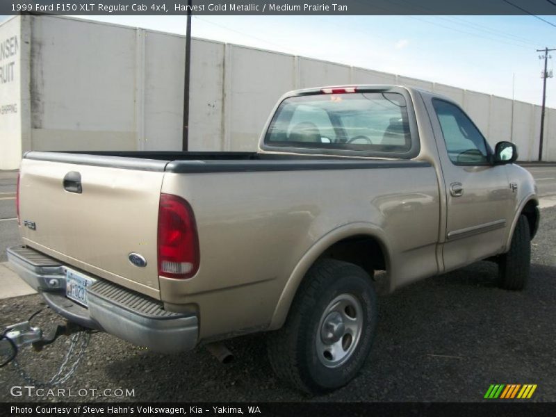 Harvest Gold Metallic / Medium Prairie Tan 1999 Ford F150 XLT Regular Cab 4x4