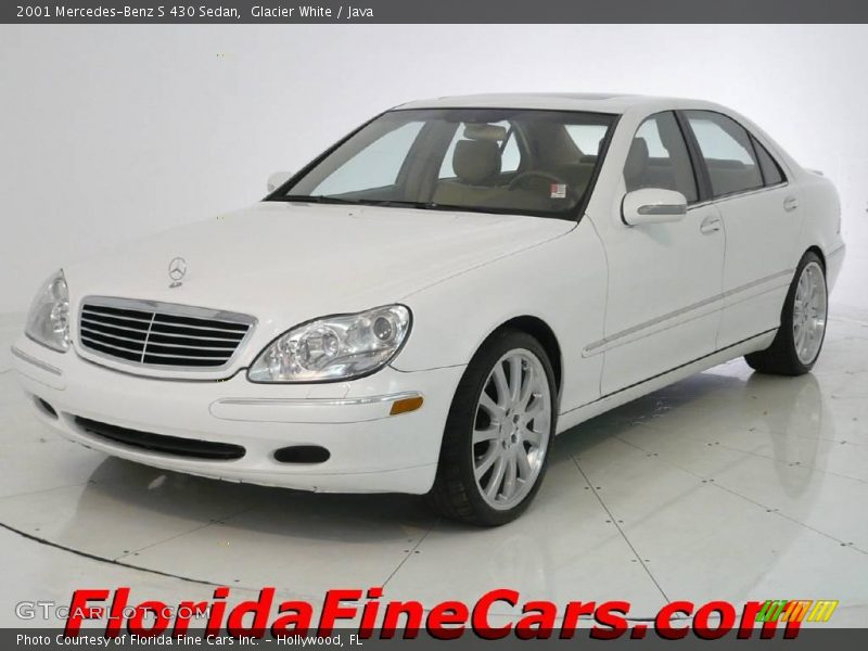 Glacier White / Java 2001 Mercedes-Benz S 430 Sedan