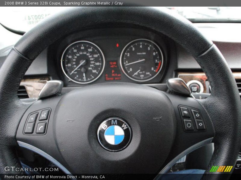 Sparkling Graphite Metallic / Gray 2008 BMW 3 Series 328i Coupe