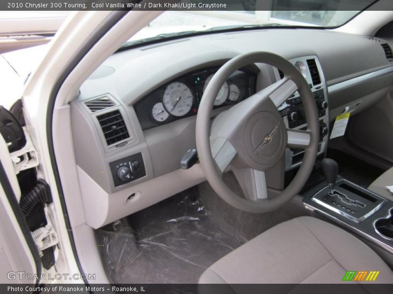 Cool Vanilla White / Dark Khaki/Light Graystone 2010 Chrysler 300 Touring