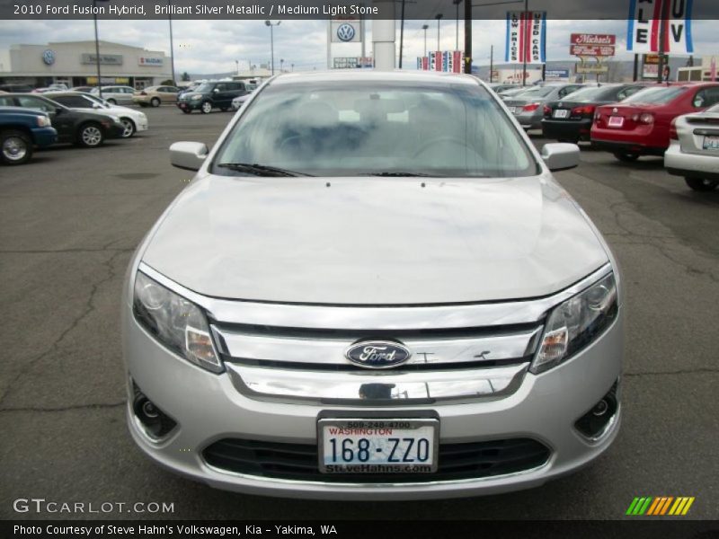 Brilliant Silver Metallic / Medium Light Stone 2010 Ford Fusion Hybrid