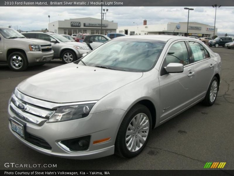 Brilliant Silver Metallic / Medium Light Stone 2010 Ford Fusion Hybrid