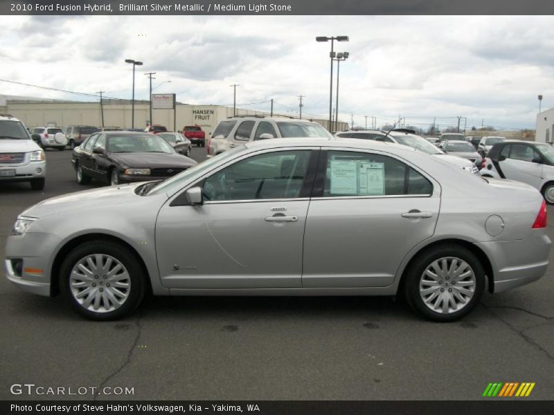 Brilliant Silver Metallic / Medium Light Stone 2010 Ford Fusion Hybrid