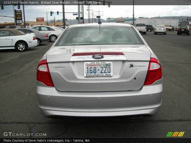 Brilliant Silver Metallic / Medium Light Stone 2010 Ford Fusion Hybrid