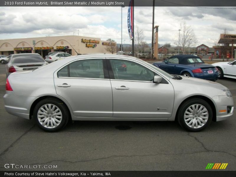 Brilliant Silver Metallic / Medium Light Stone 2010 Ford Fusion Hybrid