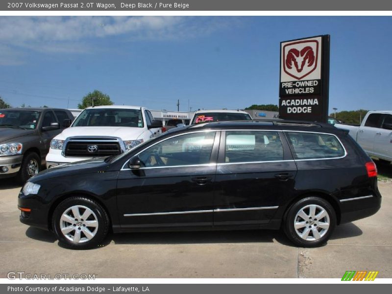 Deep Black / Pure Beige 2007 Volkswagen Passat 2.0T Wagon