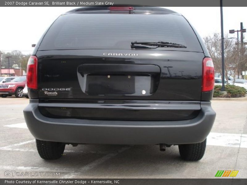 Brilliant Black / Medium Slate Gray 2007 Dodge Caravan SE