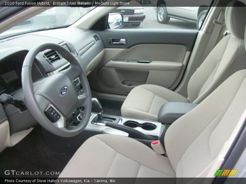 Brilliant Silver Metallic / Medium Light Stone 2010 Ford Fusion Hybrid
