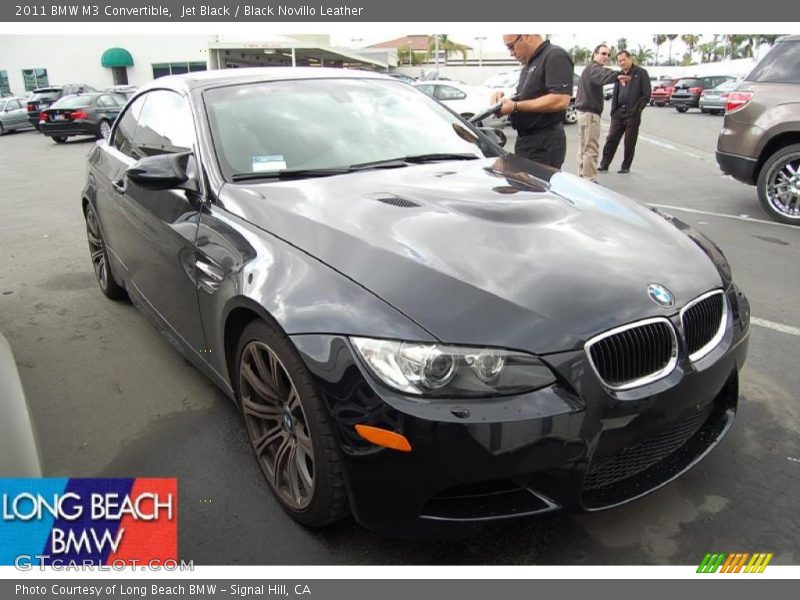 Jet Black / Black Novillo Leather 2011 BMW M3 Convertible