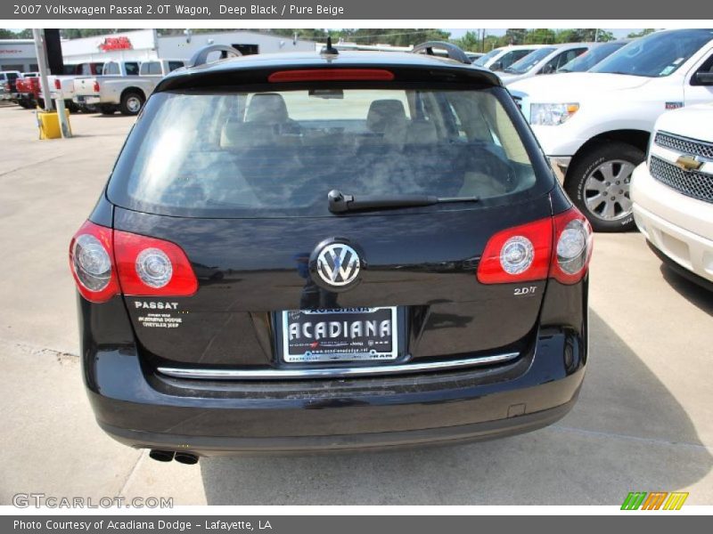 Deep Black / Pure Beige 2007 Volkswagen Passat 2.0T Wagon