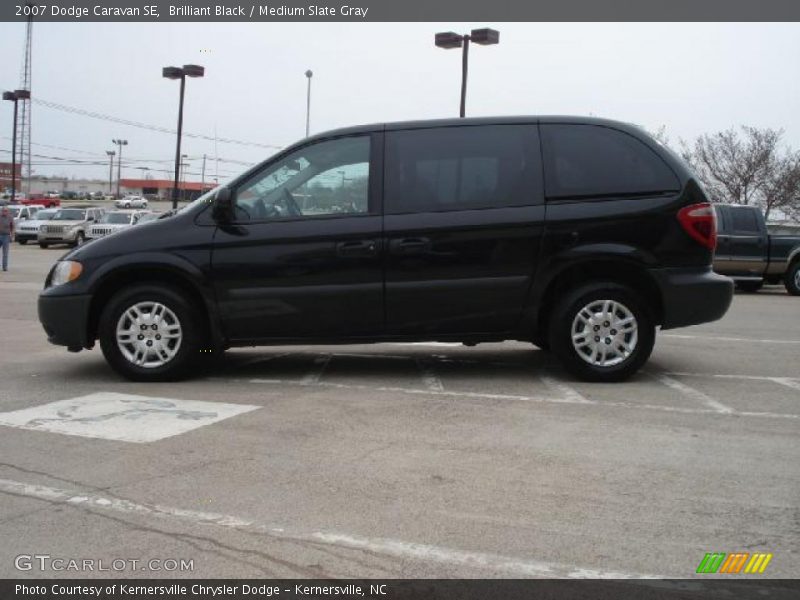 Brilliant Black / Medium Slate Gray 2007 Dodge Caravan SE